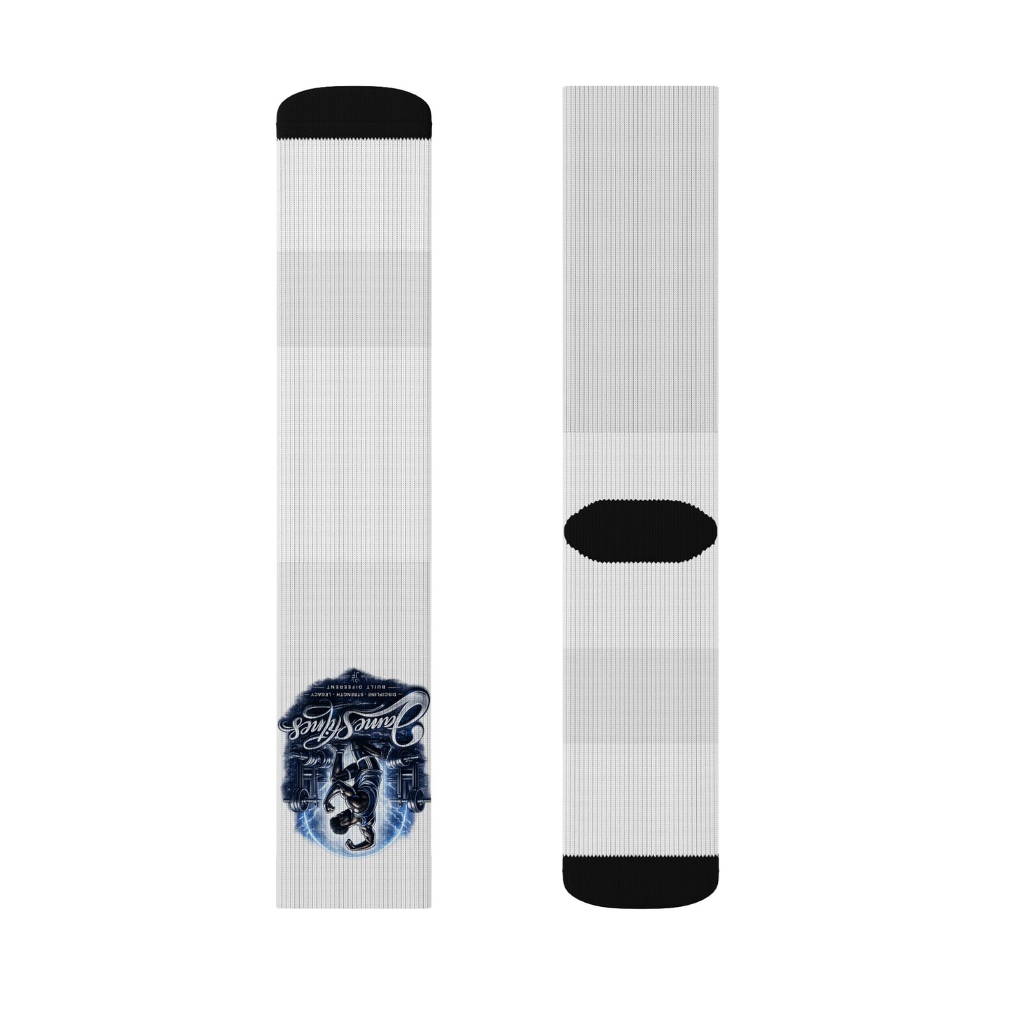 Merch Wars Product 023 Custom Sublimation Socks - by James Fitness
