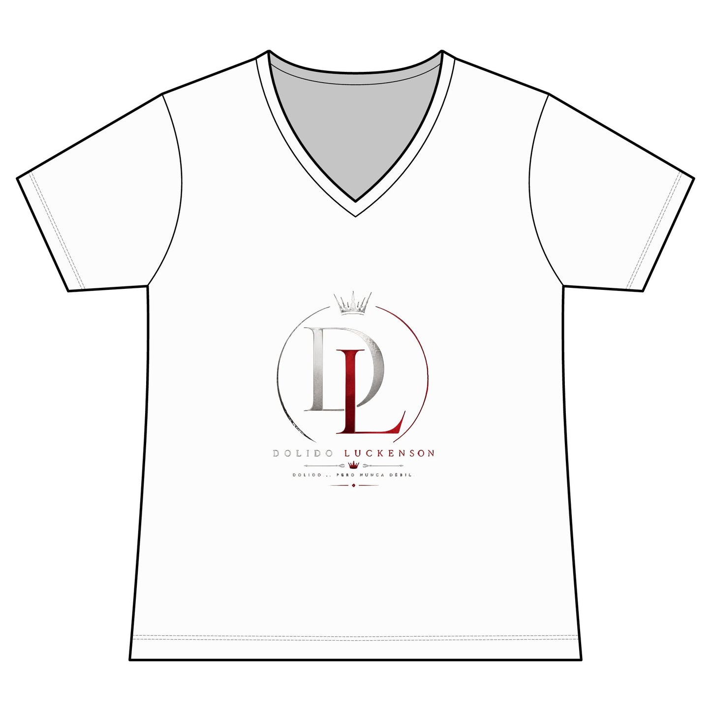 Merch Wars Product 021 Women's V-Neck Tee by Dolido