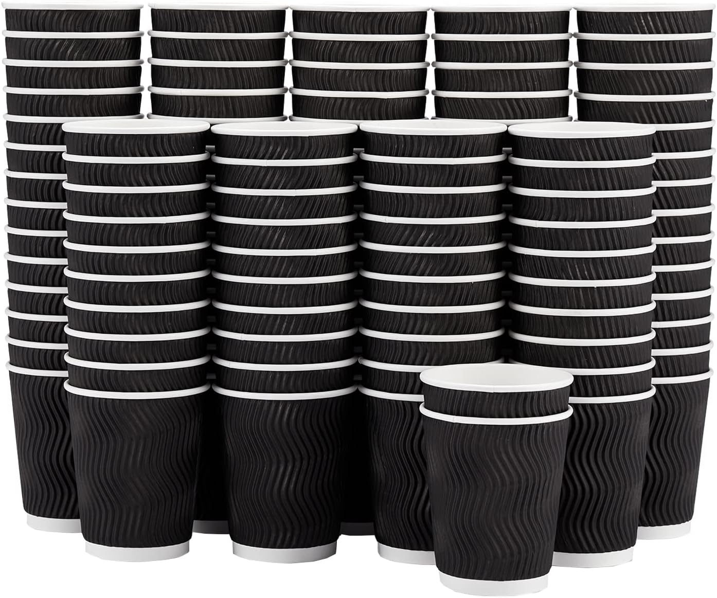 Disposable Insulated Corrugated Paper Cup, 8oz, 120-Pack ($0.18/Unit)
