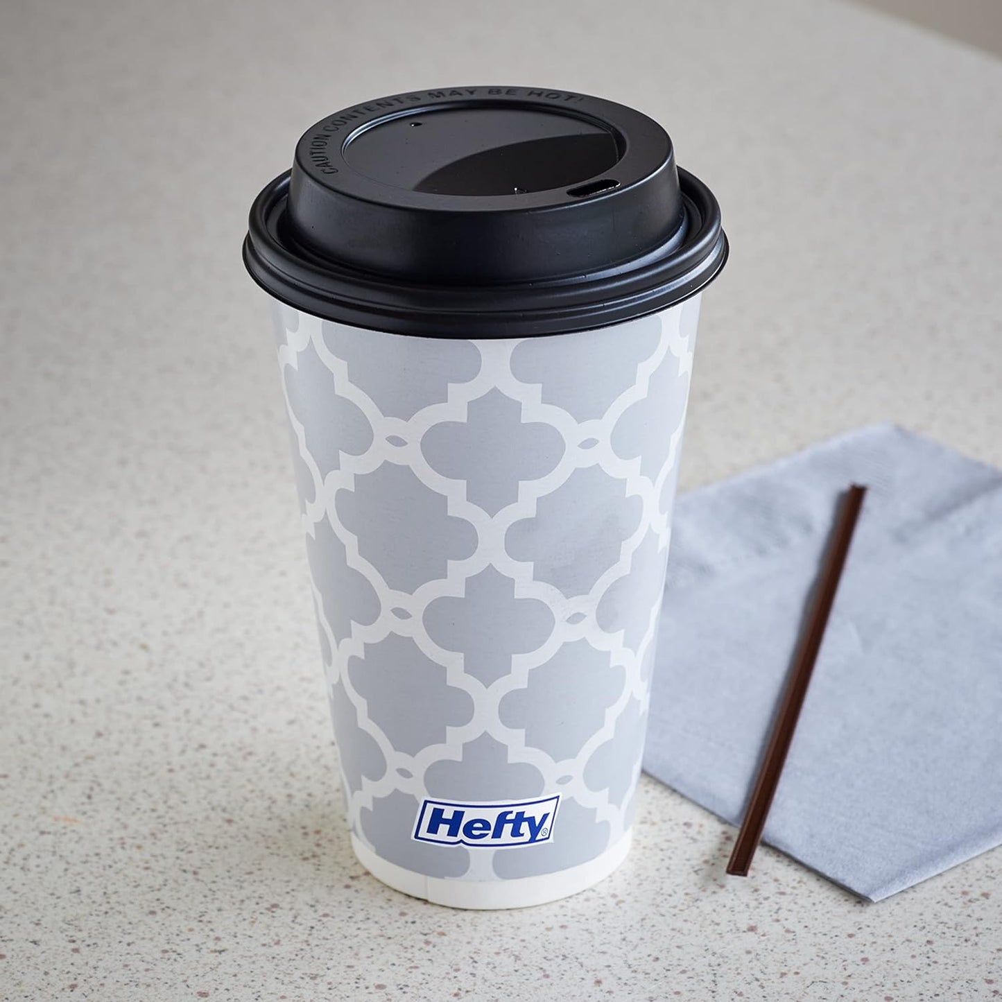 Disposable Hot Cups with Lids, 16 oz, 20-pack ($0.23/Unit)