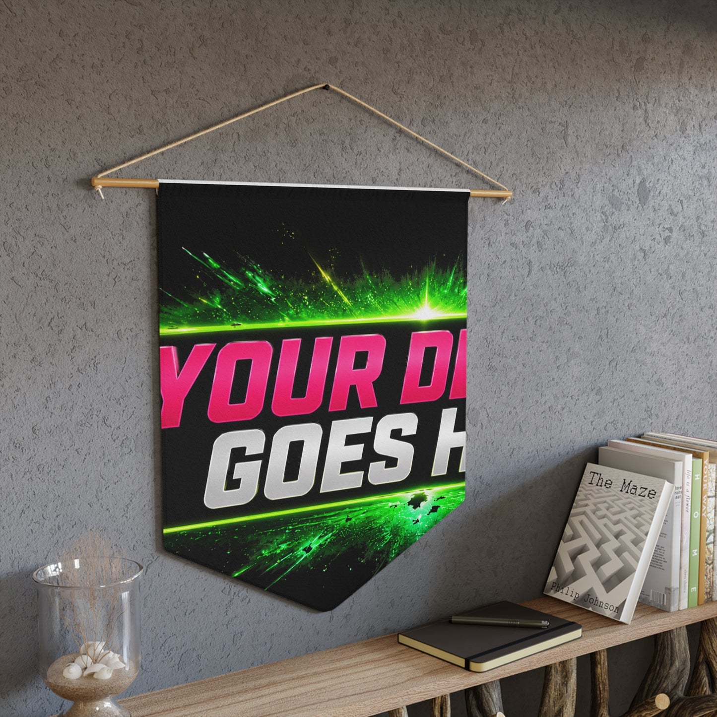 Template Merch Wars Product #033 Custom Gaming Pennant Banner —
