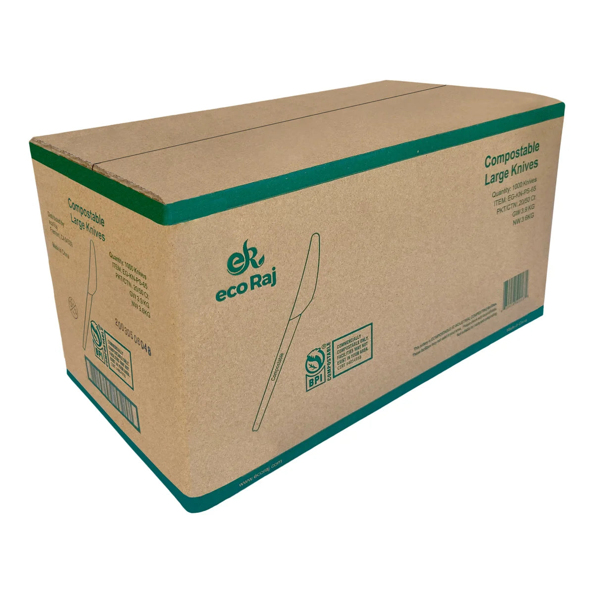 Compostable Knife, 1000-case ($0.049/Unit)