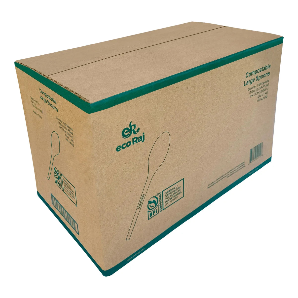 Compostable Spoon, 1000-case ($0.049/Unit)
