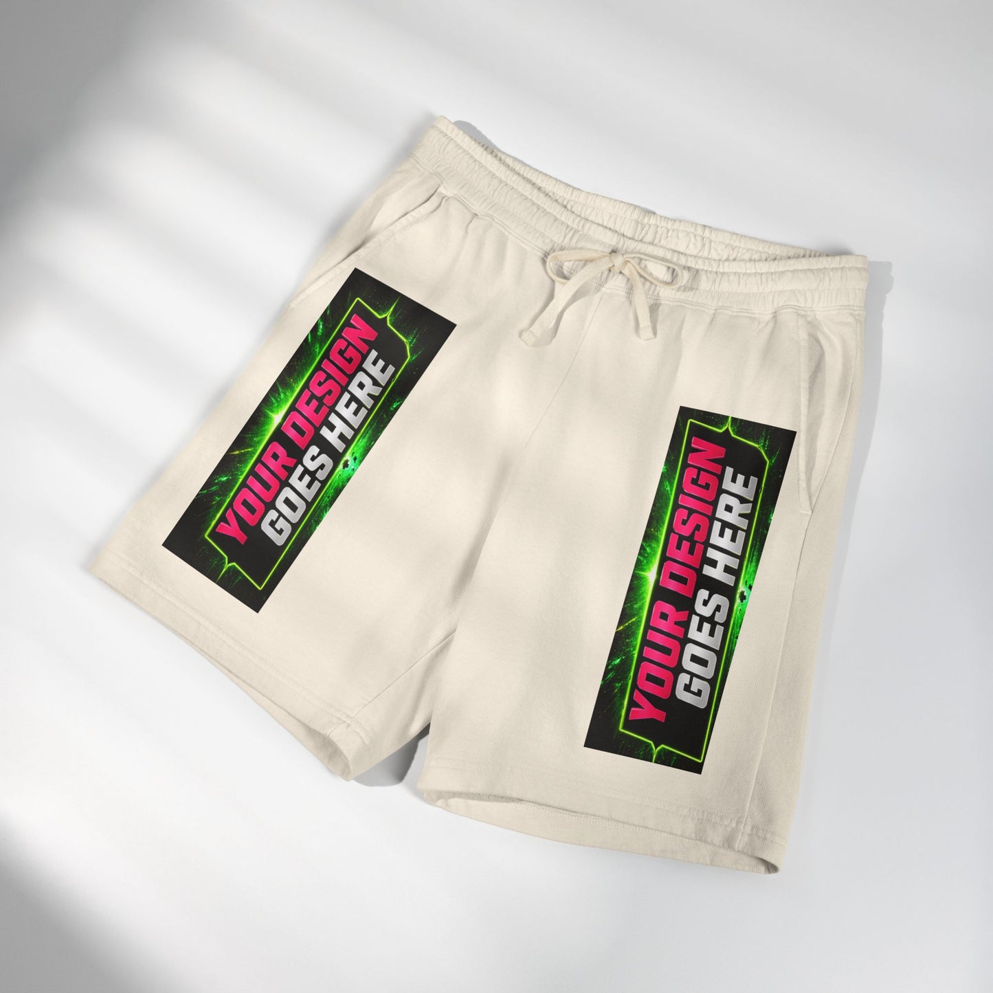 Template Merch Wars Product 018 Unisex Garment-Dyed Lightweight Fleece Sweat Shorts