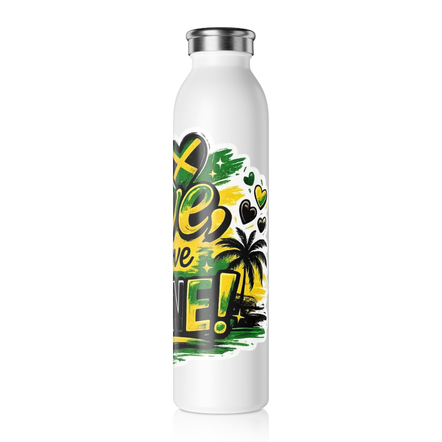 Merch Wars Product #0028 Slim Water Bottle V1  — by Jay Fortune
