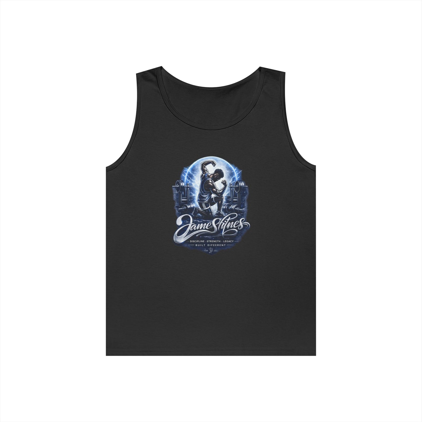 Merch Wars Product 006 Tank Top / Gildan 5200/ Size: 3000X3413 px by James Fitness