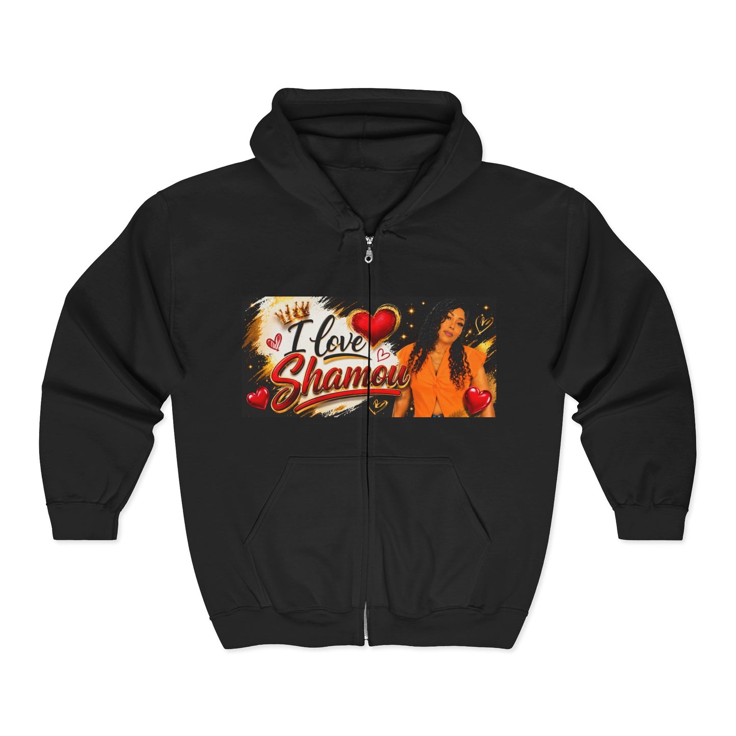 Merch Wars Product 012 Zip Hoodie Pullover/  Gildan 18600/ Size: 4500X3000 px by Shamou