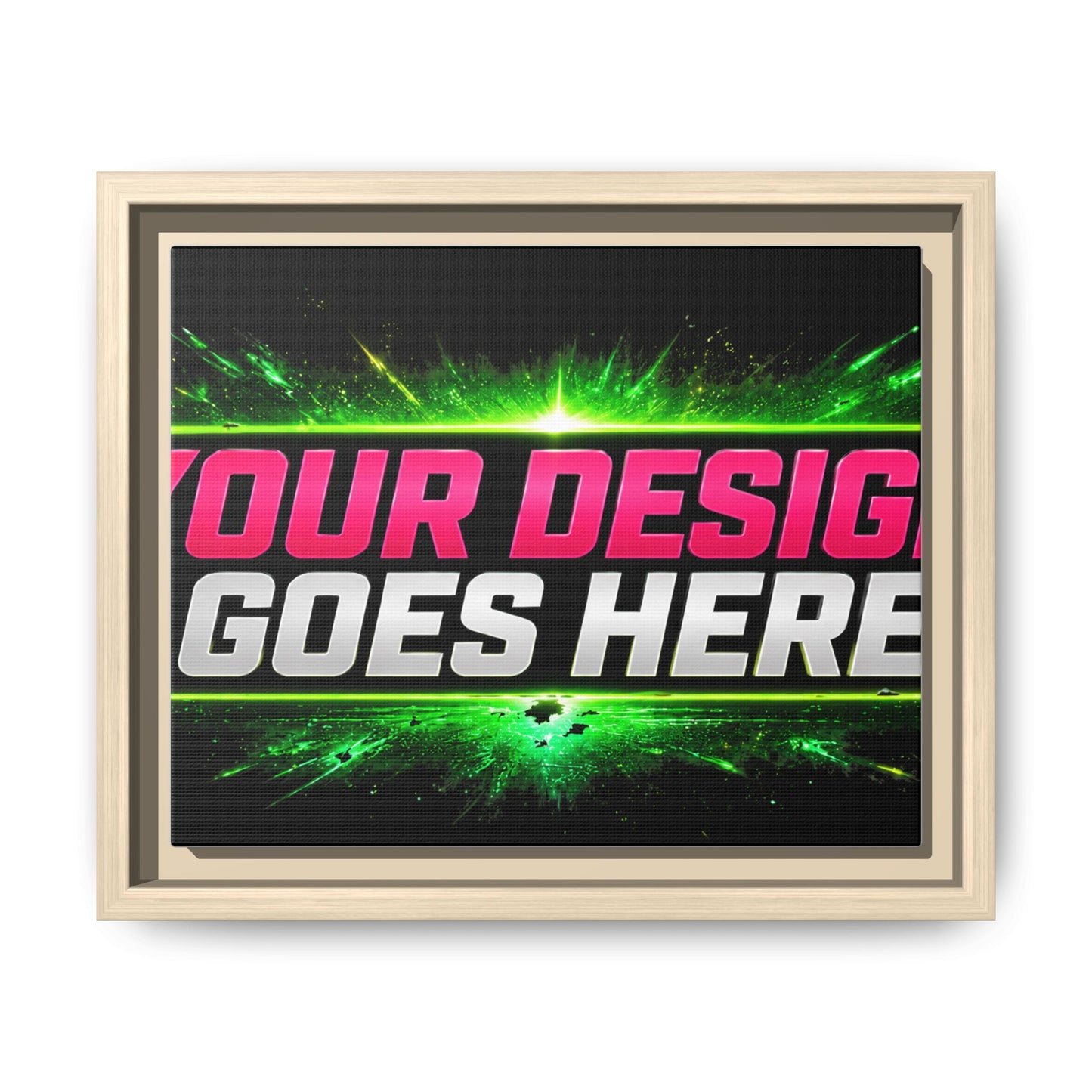 Template  Merch Wars Product #036 Framed Matte Canvas Wall Art —