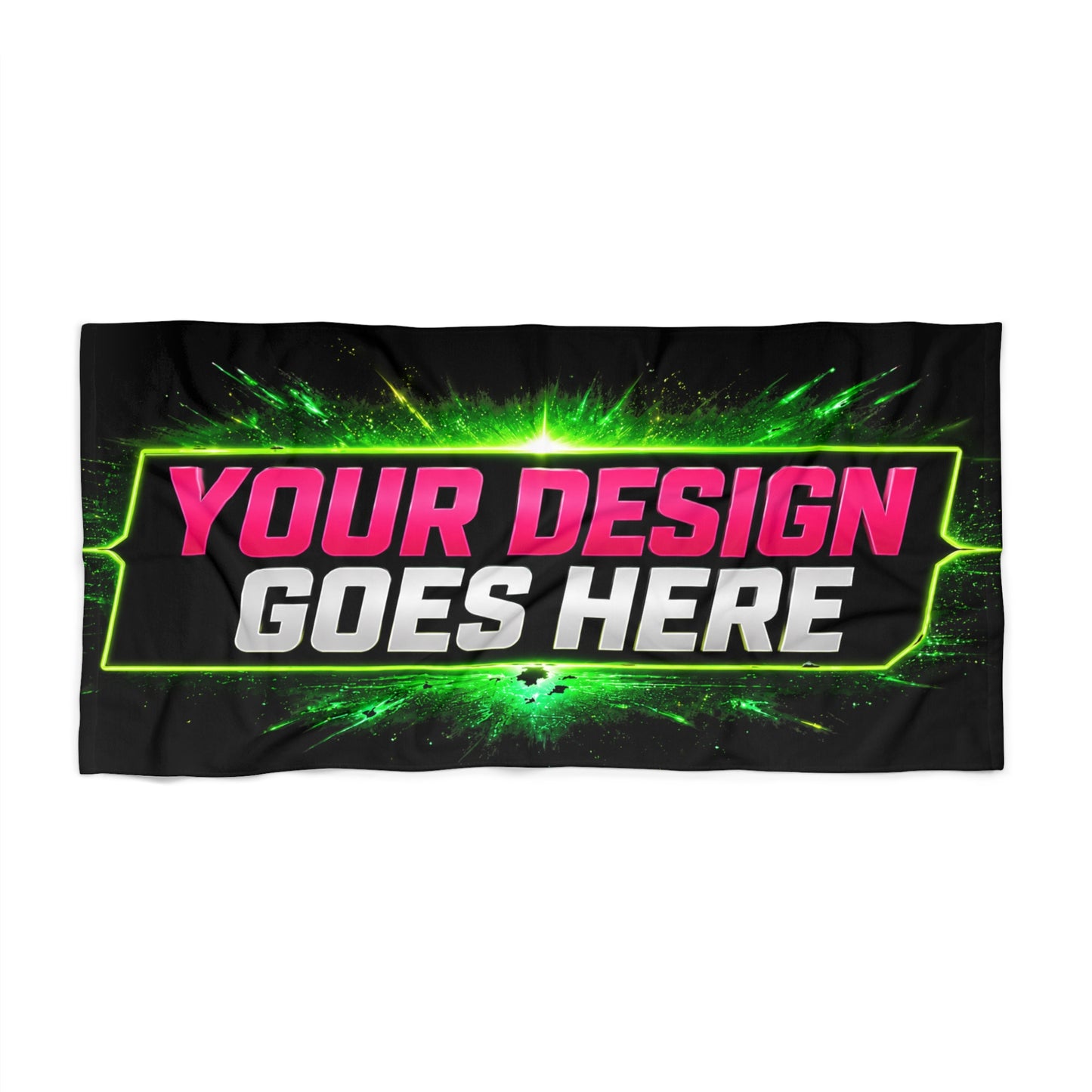 Template Merch Wars Product 020. Beach Towel —