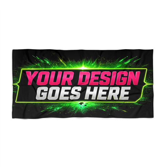 Template Merch Wars Product 020. Beach Towel —
