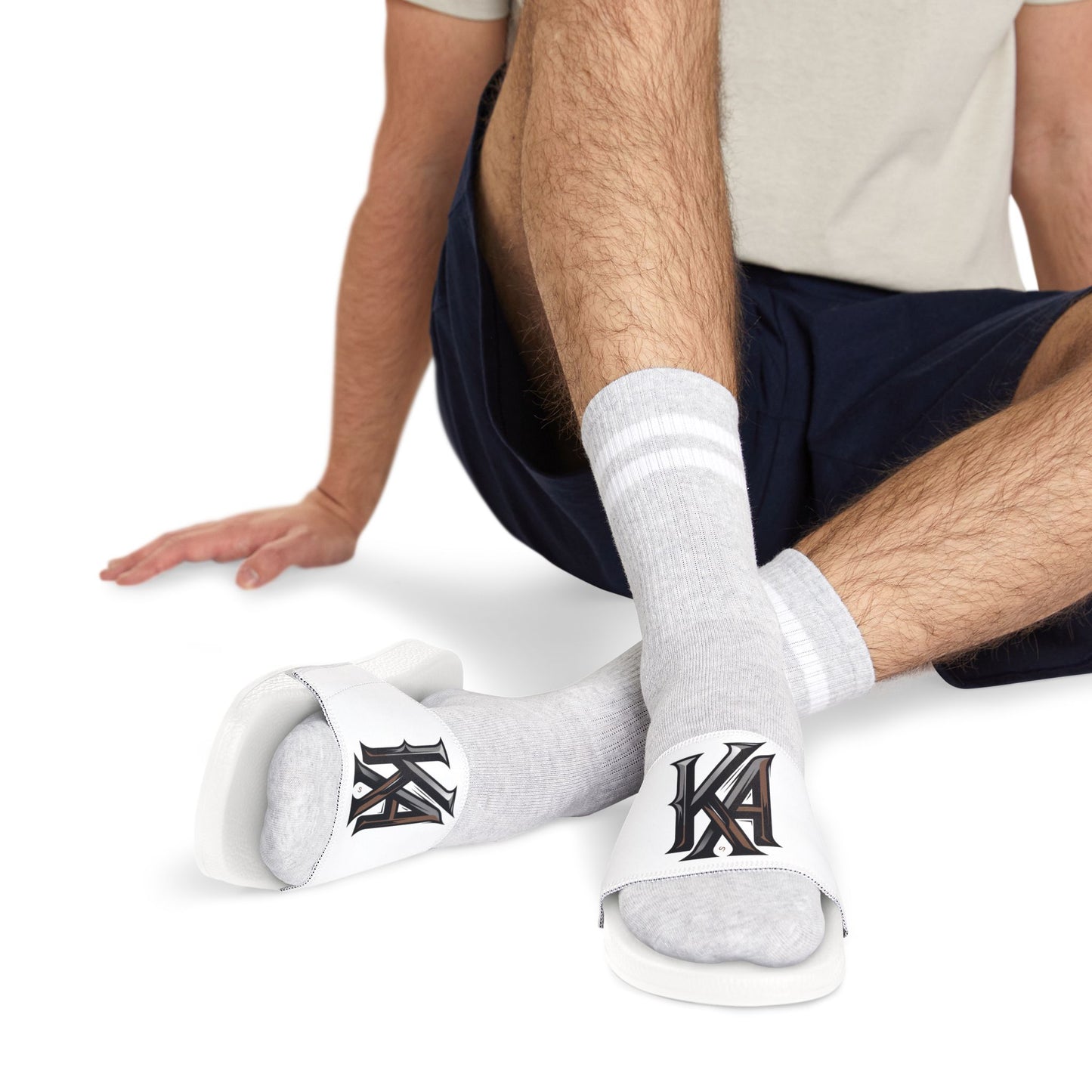 Merch Wars Product 003 : Men's Removable-Strap Slide Sandals V1 By King Aspilla