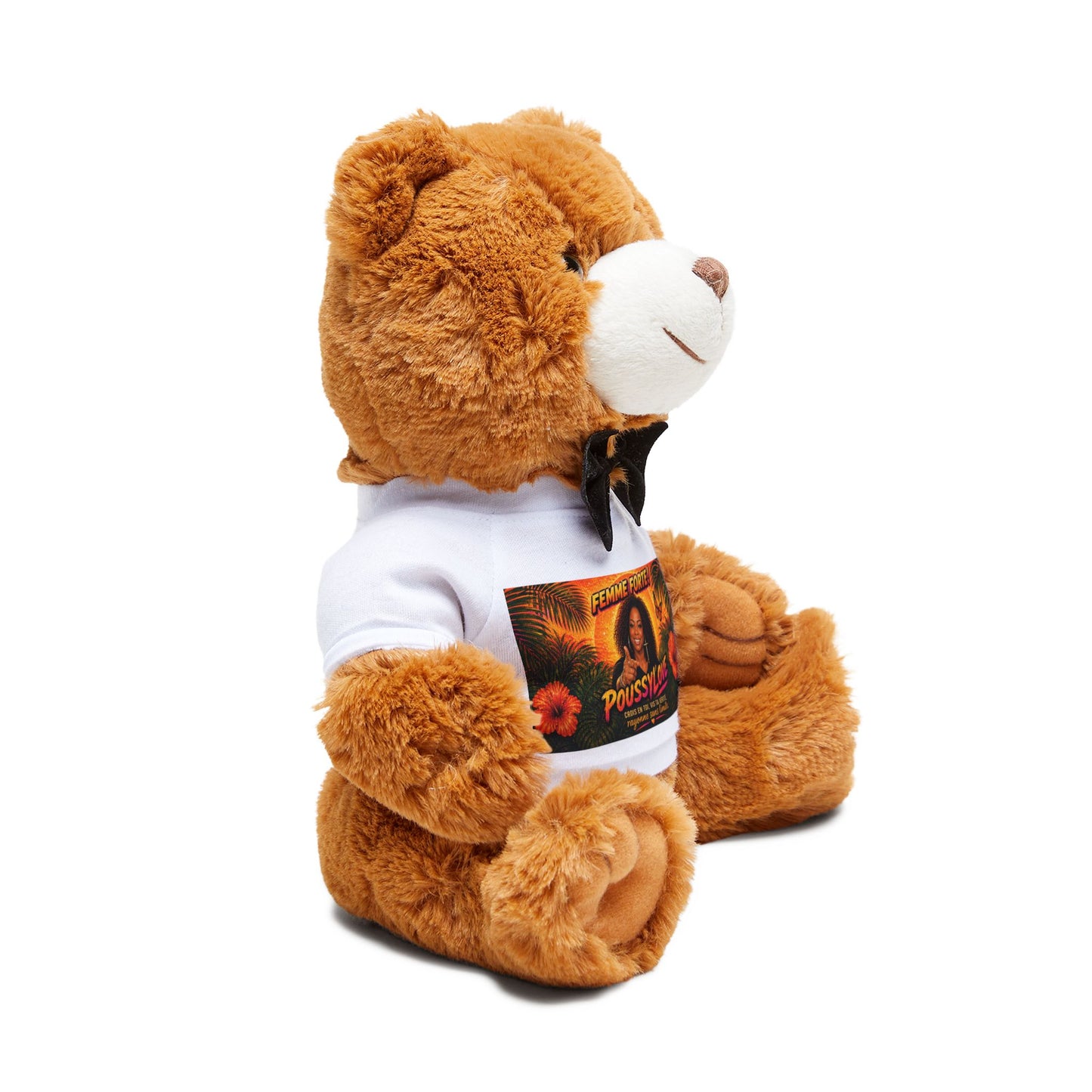 Merch Wars Product #030 Teddy Bear Plush with Personalized T-Shirt by Poussylove