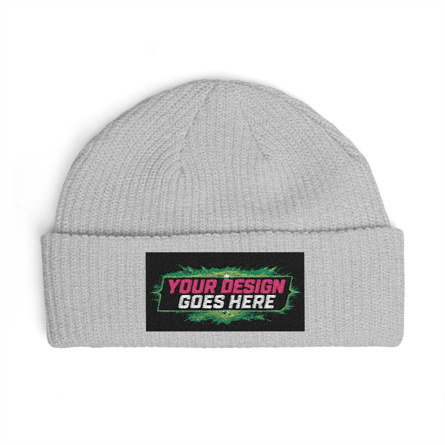 Template Merch Wars Product 016 Season 3  Embroidered Retro Pizza Cuff Beanie –