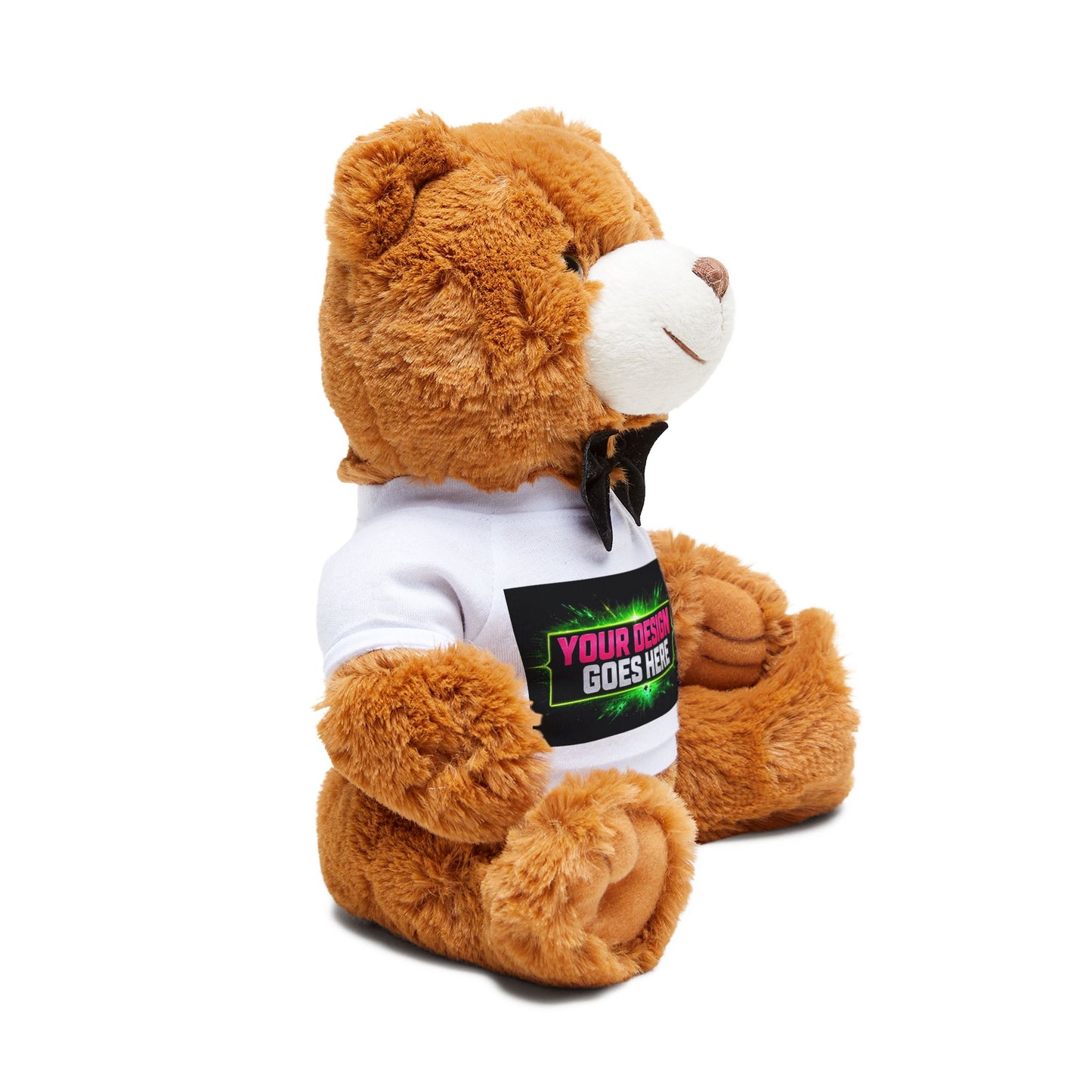 Template Merch Wars Product #030 Customizable Teddy Bear Plush with Personalized T-Shirt