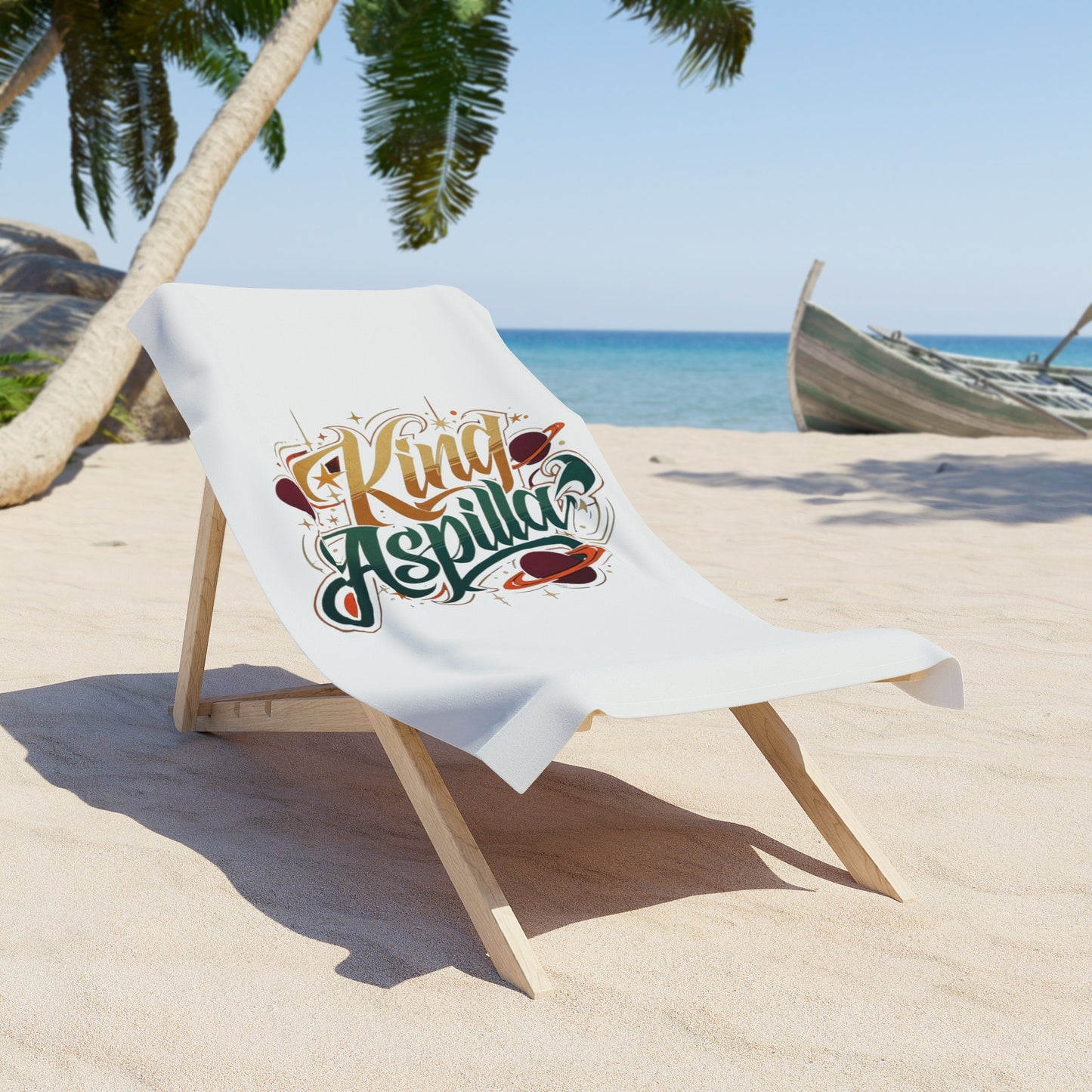 Merch Wars Product 020. Beach Towel — By King Aspilla V3