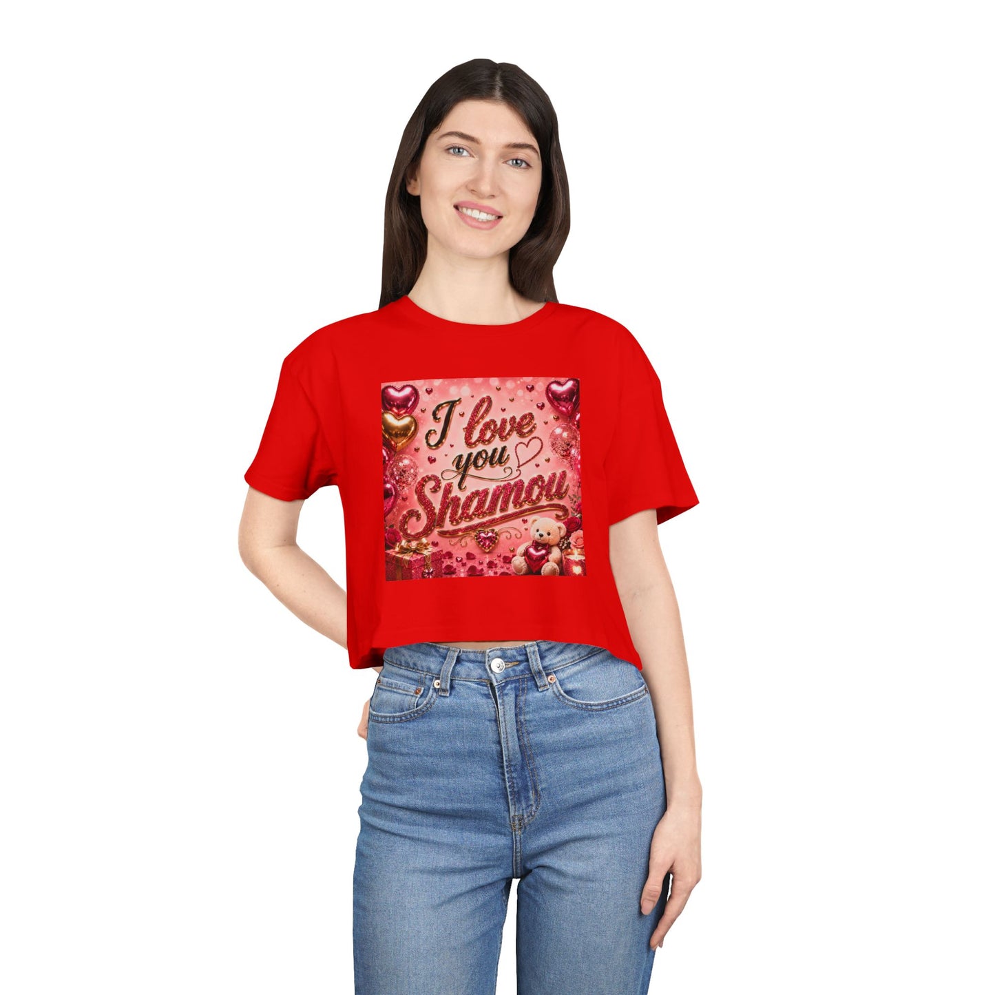 USA ONLY/ MERCH WARS/ Women's Crop Tee # APP001/ by Shamou
