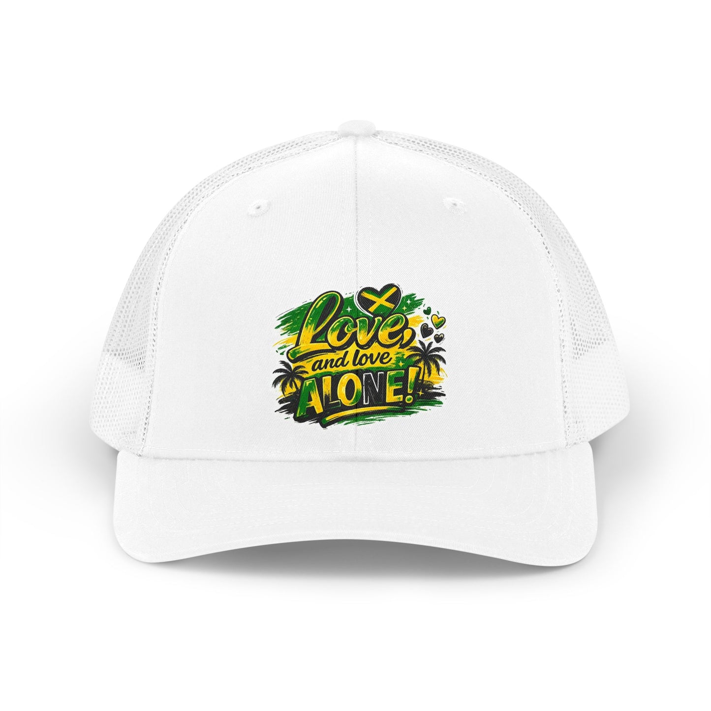Merch Wars Product 015 -Trucker Hat V1 — Retro  Mesh Cap by Jay Fortune