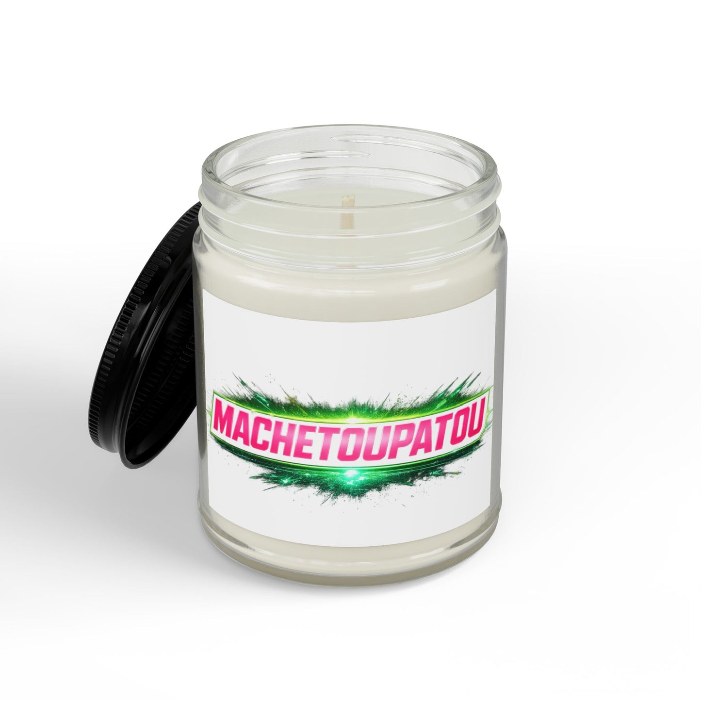 MT TEMPLATE/ USA ONLY/ MERCH WARS/ Scented Soy Candle — Amber Jar with Black Lid (4oz & 9oz) #HOME013 - by