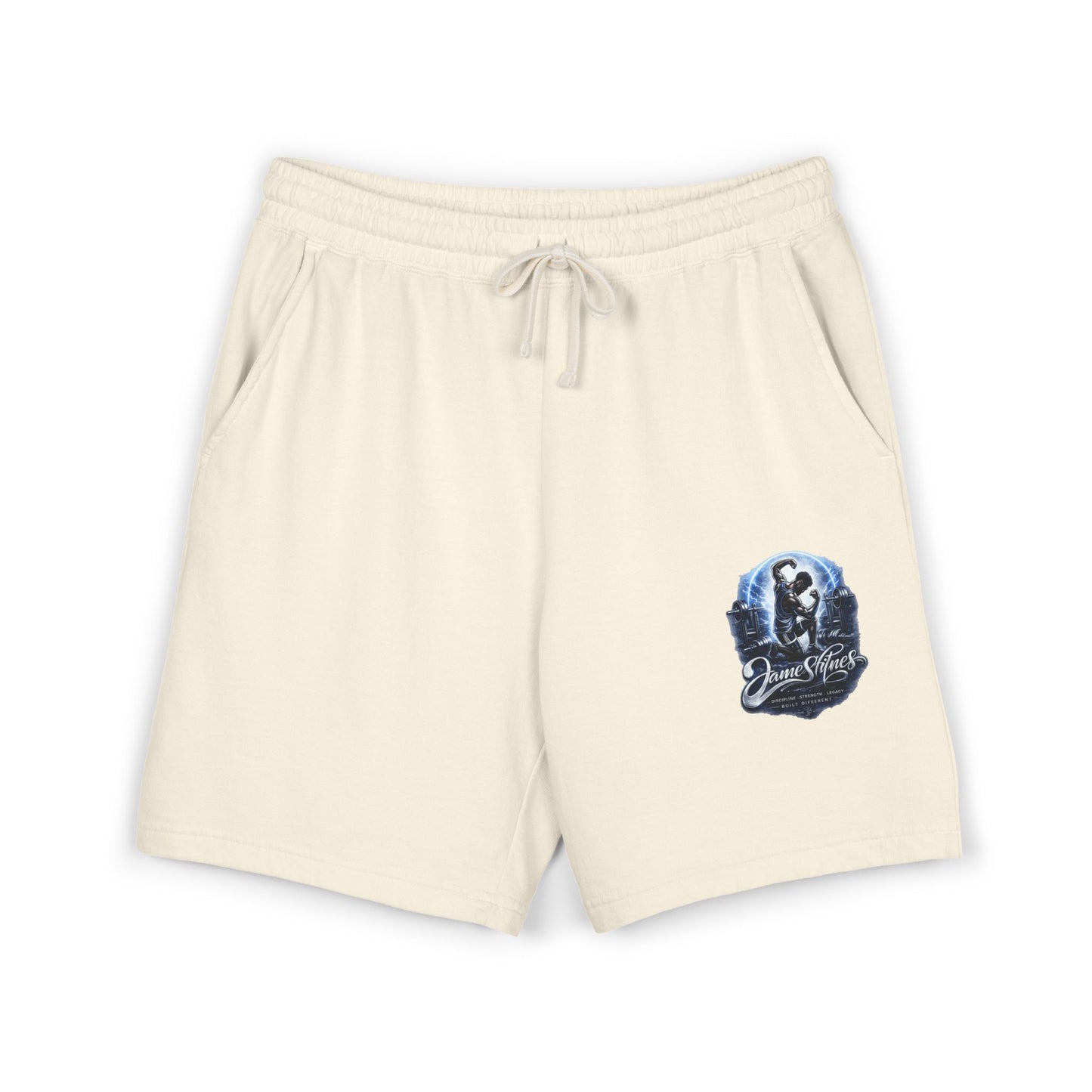 Merch Wars Product 018 Unisex Garment-Dyed Lightweight Fleece Sweat Shorts by James Fitness