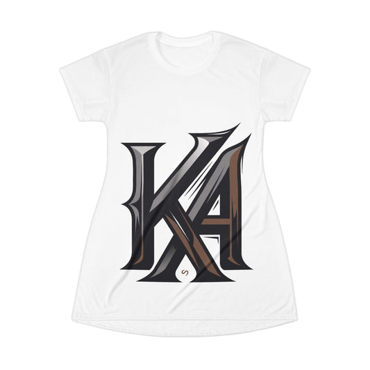 Merch Wars Product #027 Graphic T‑Shirt Dress — By King Aspilla V2