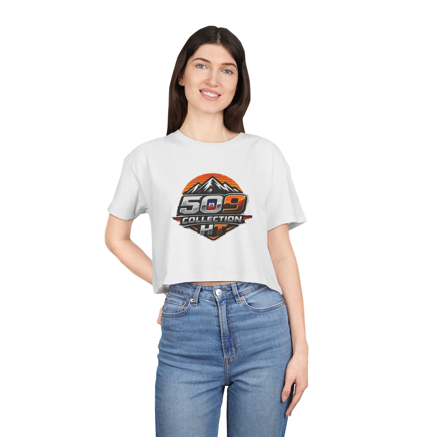 Merch Wars Product 005 Women's Crop Tee/ AS Colour 4062/ size: 3425X2929 px by Glory to Lord