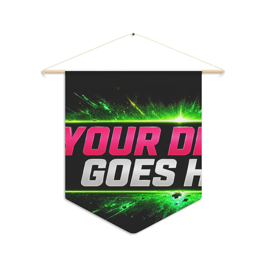Template Merch Wars Product #033 Custom Gaming Pennant Banner —