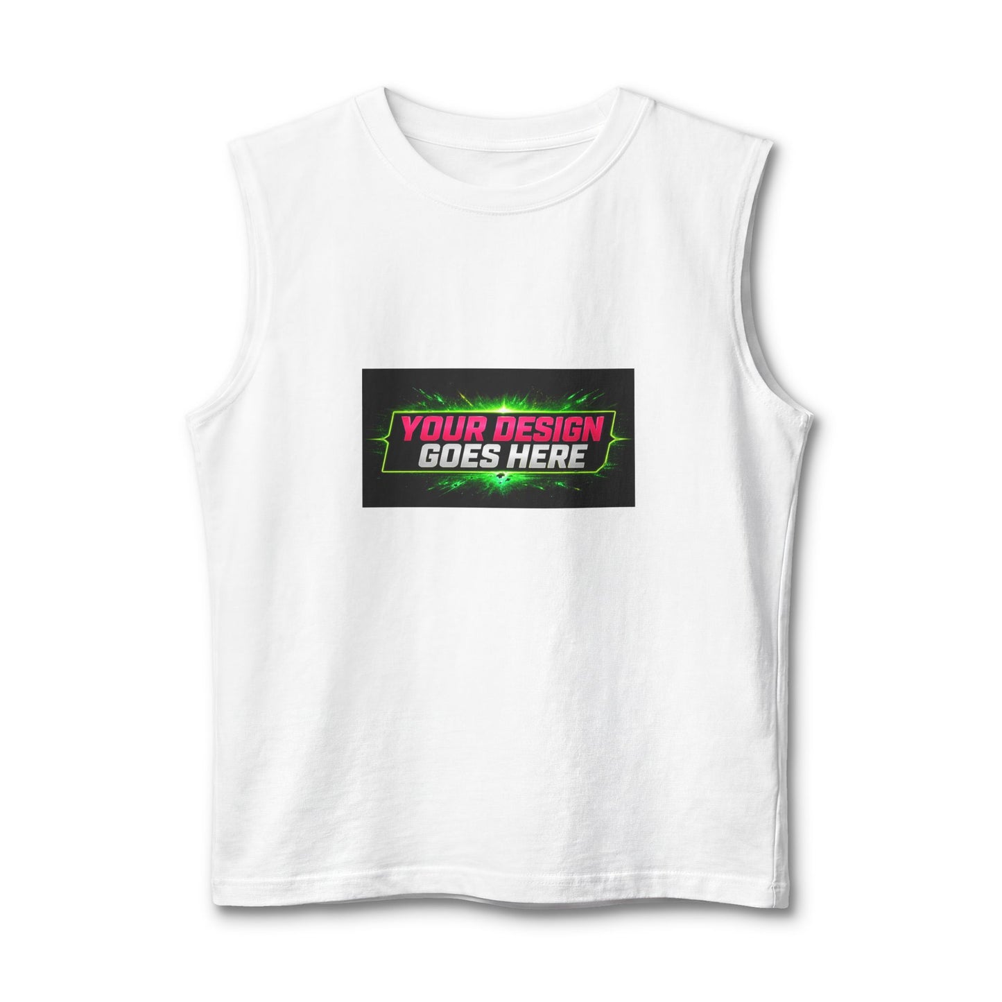 Template Merch Wars Product 008 Graphic Muscle Tank —