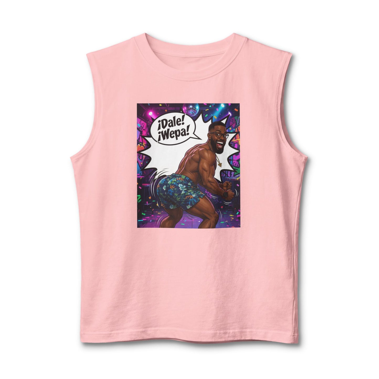 Merch Wars Season 3 Product 008 Graphic Muscle Tank — by El Negro Chocolate V2