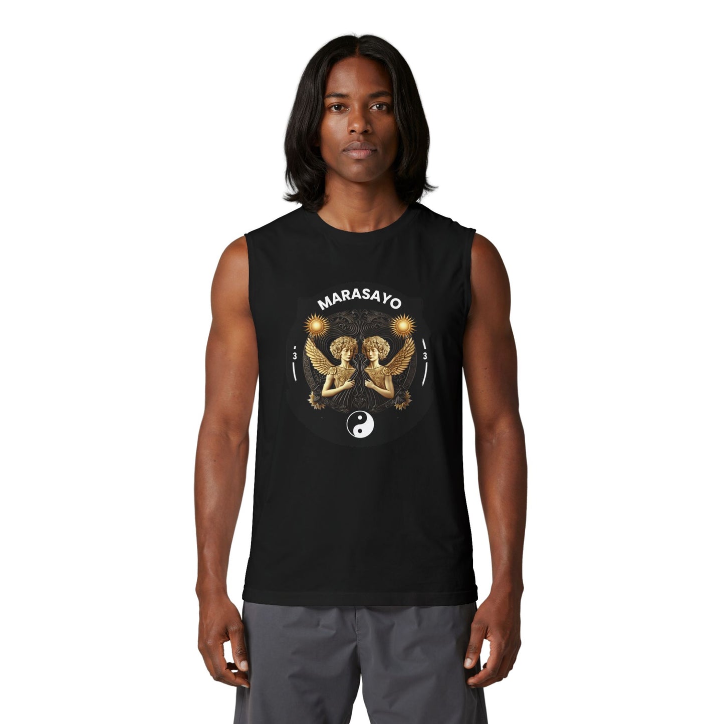 Merch Wars Season 3 Product 008 Graphic Muscle Tank — by Marasa Yo V3