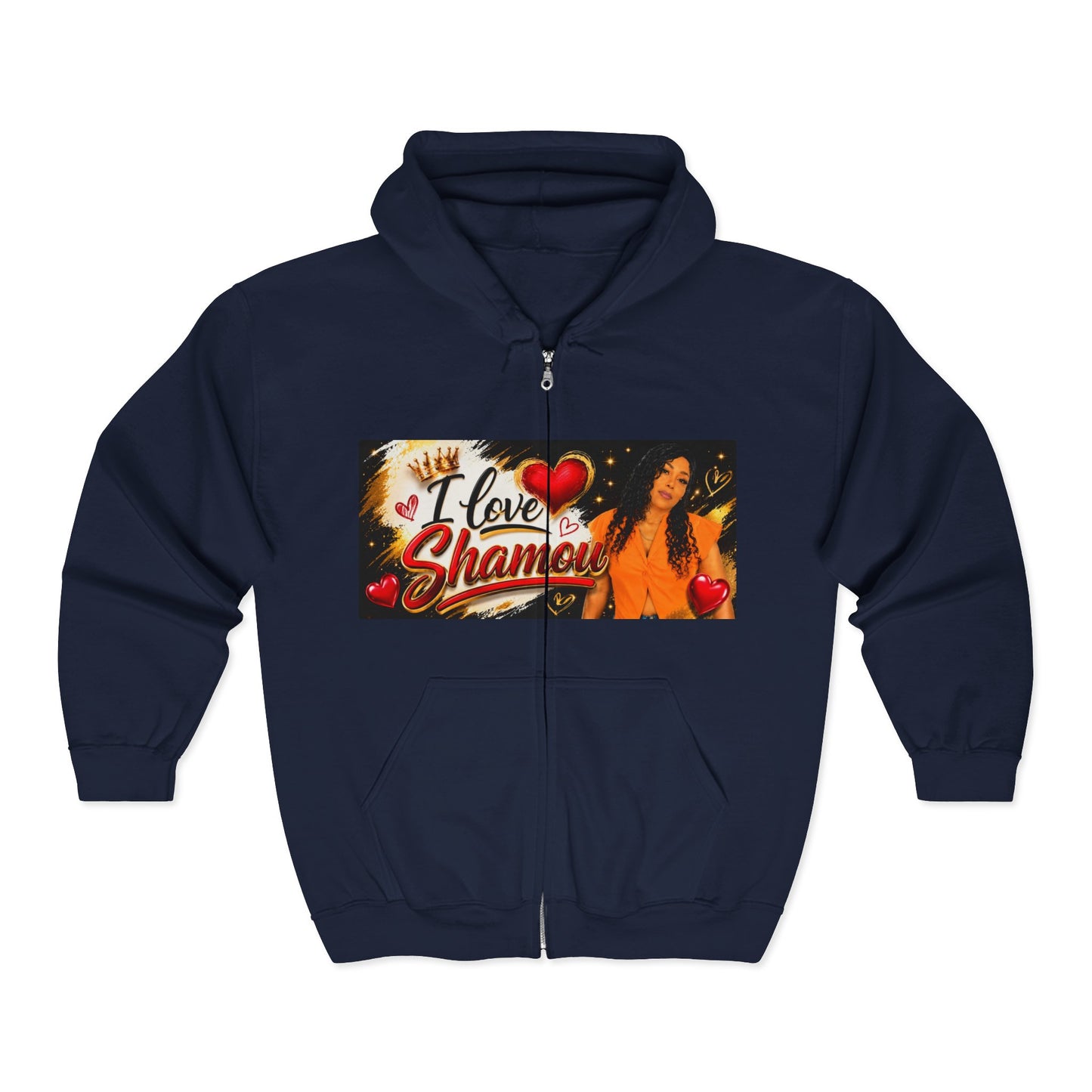 Merch Wars Product 012 Zip Hoodie Pullover/  Gildan 18600/ Size: 4500X3000 px by Shamou
