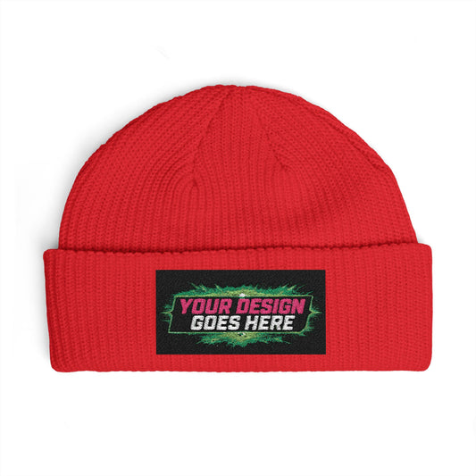 Template Merch Wars Product 016 Season 3  Embroidered Retro Pizza Cuff Beanie –