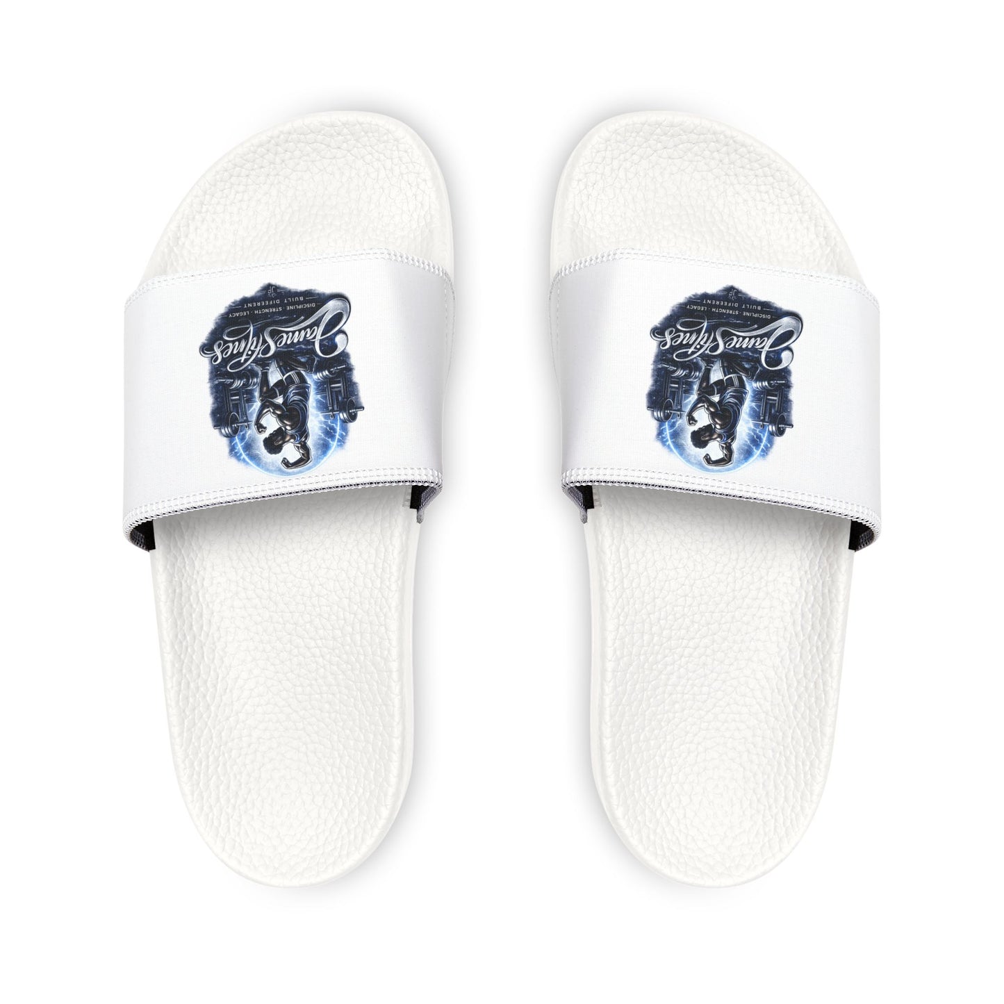 Merch Wars Product 003 : Men's Removable-Strap Slide Sandals — By James Fitness
