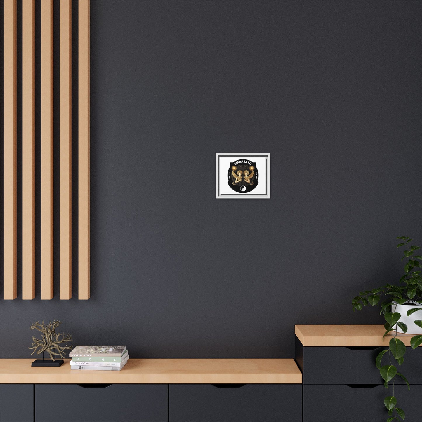 Merch Wars Product 002 : Matte Canvas, Framed (Multi-color) / Desing (3000X2400 px) / Multiple Colors / by Marasa Yo V1