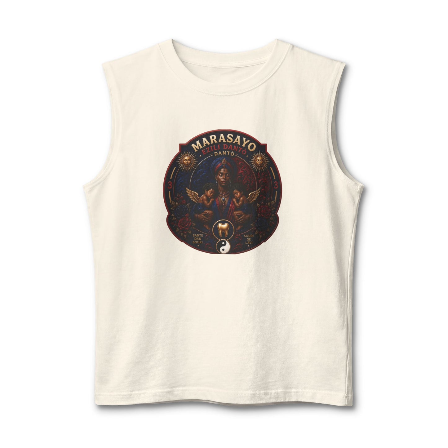 Merch Wars Season 3 Product 008 Graphic Muscle Tank — by Marasa Yo V1