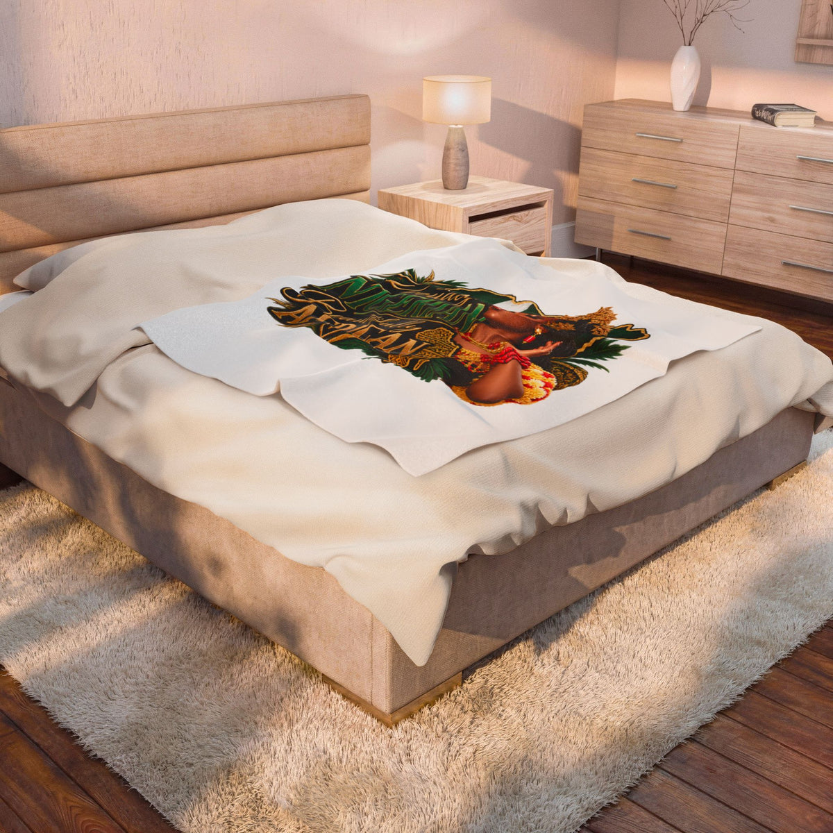 SheIsBlxn :  Velveteen Plush Blanket #HOME001-2