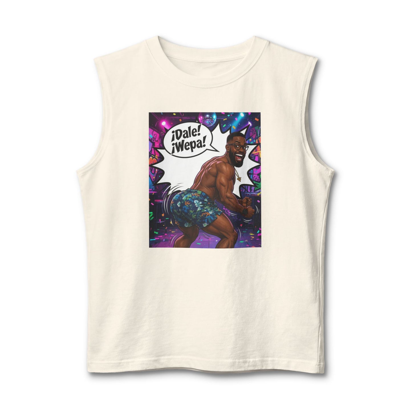 Merch Wars Season 3 Product 008 Graphic Muscle Tank — by El Negro Chocolate V2