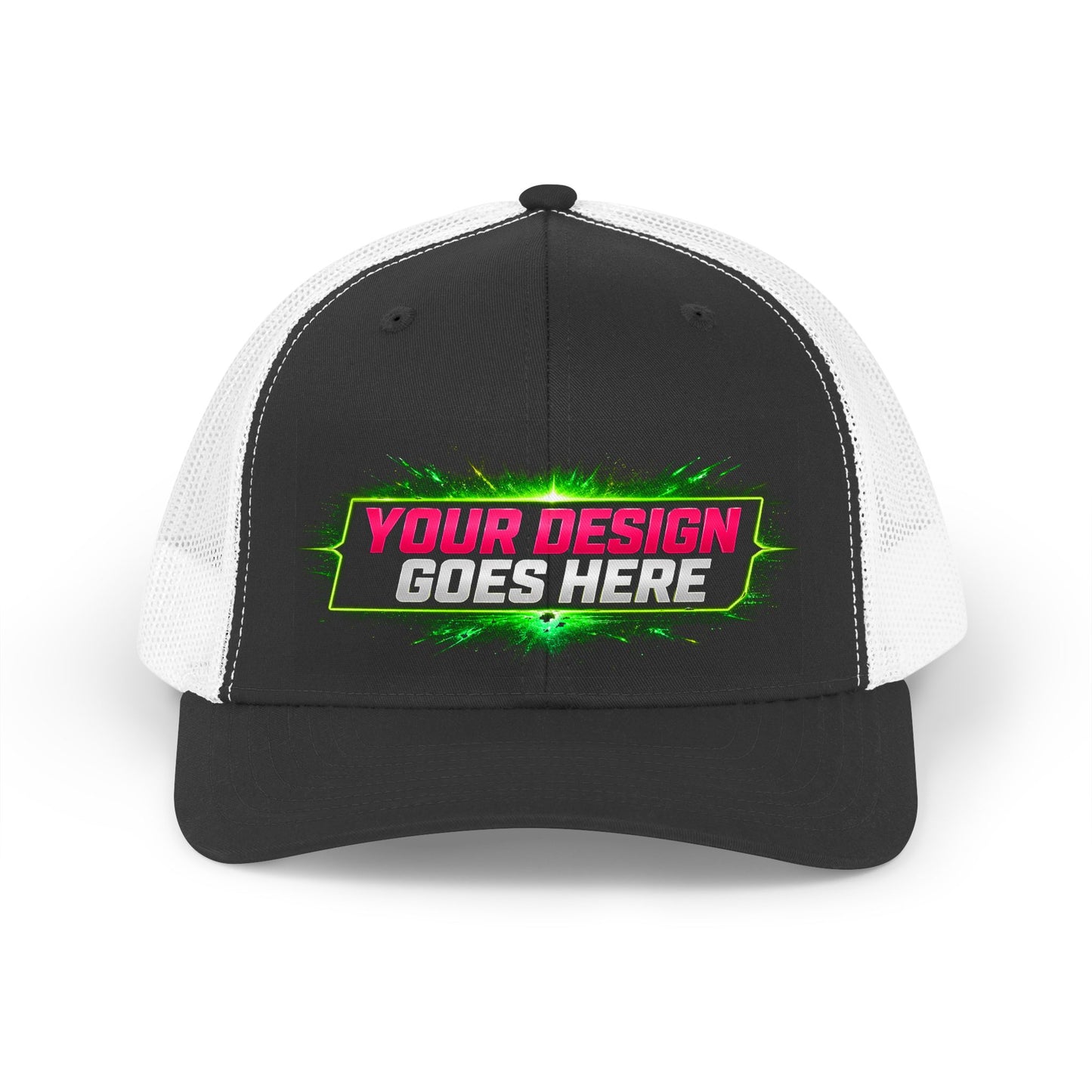Template Merch Wars Product 015 -Trucker Hat — Retro  Mesh Cap