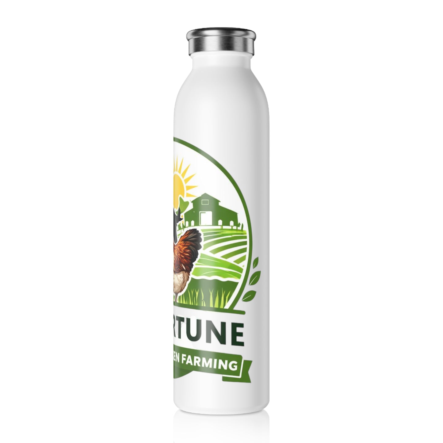 Merch Wars Product #0028 Slim Water Bottle V2  — by Jay Fortune
