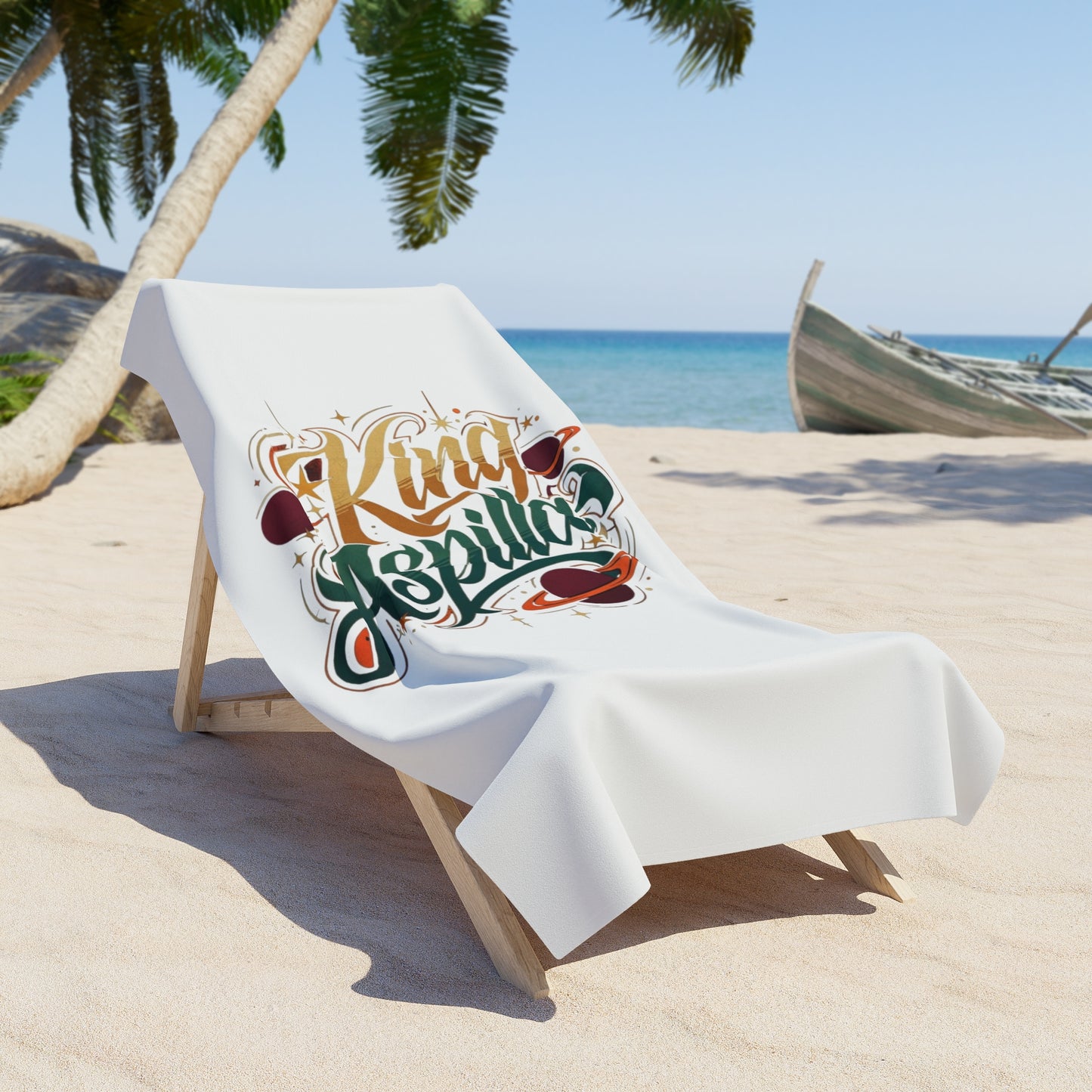 Merch Wars Product 020. Beach Towel — By King Aspilla V3