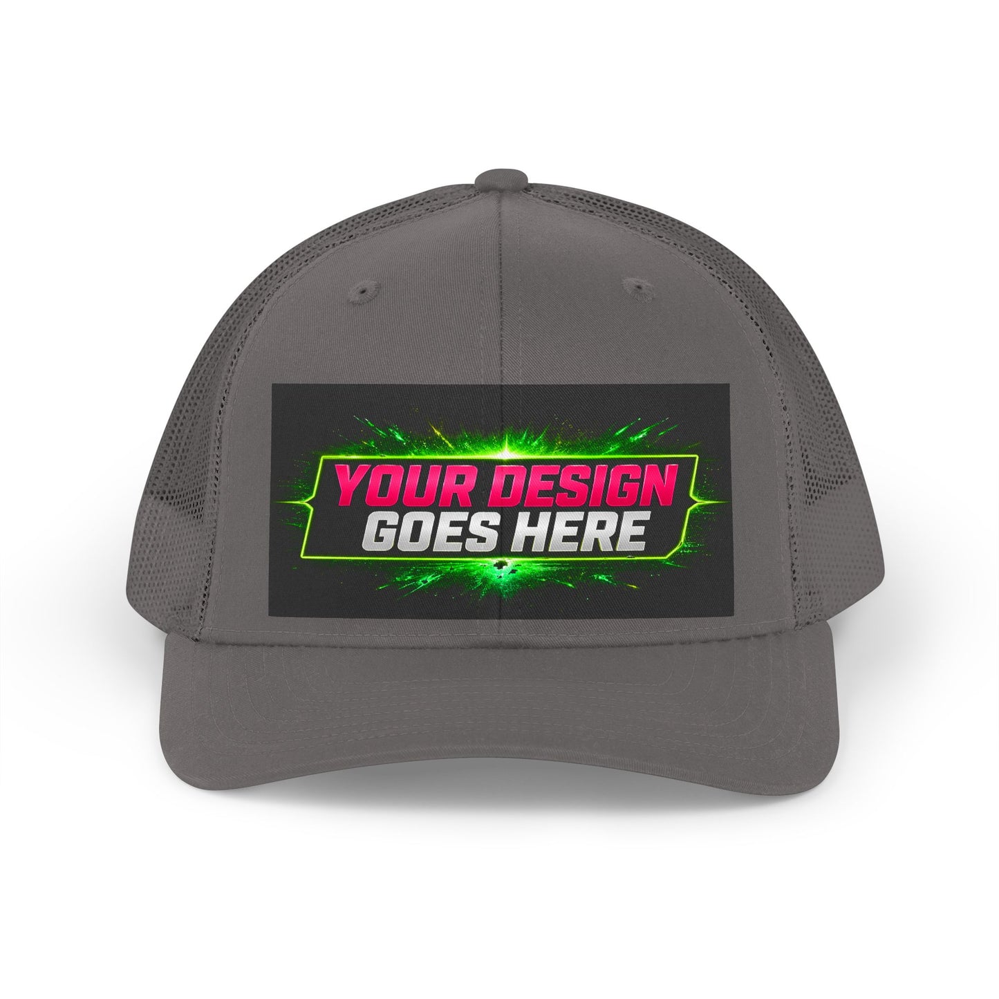 Template Merch Wars Product 015 -Trucker Hat — Retro  Mesh Cap