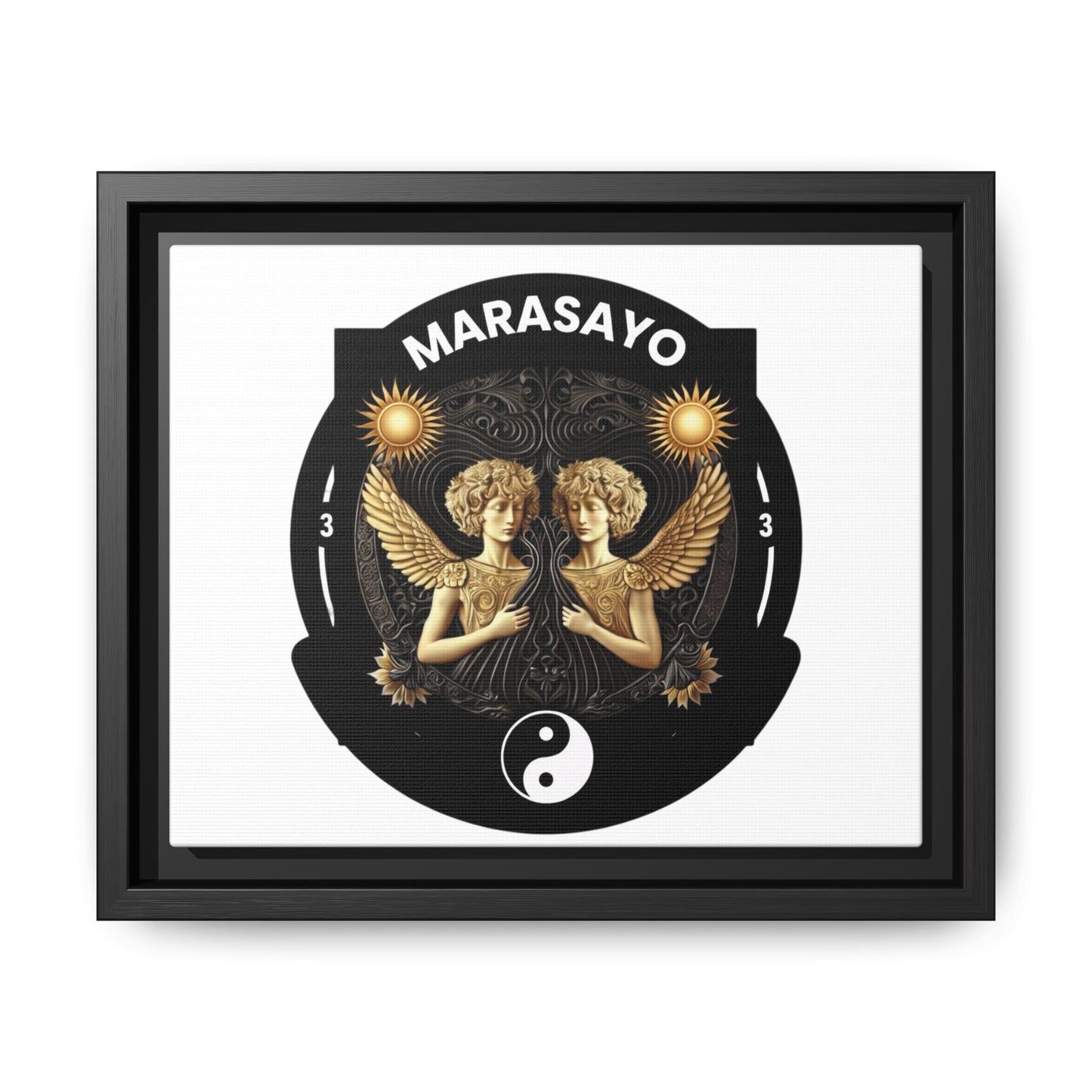 Merch Wars Product 002 : Matte Canvas, Framed (Multi-color) / Desing (3000X2400 px) / Multiple Colors / by Marasa Yo V1