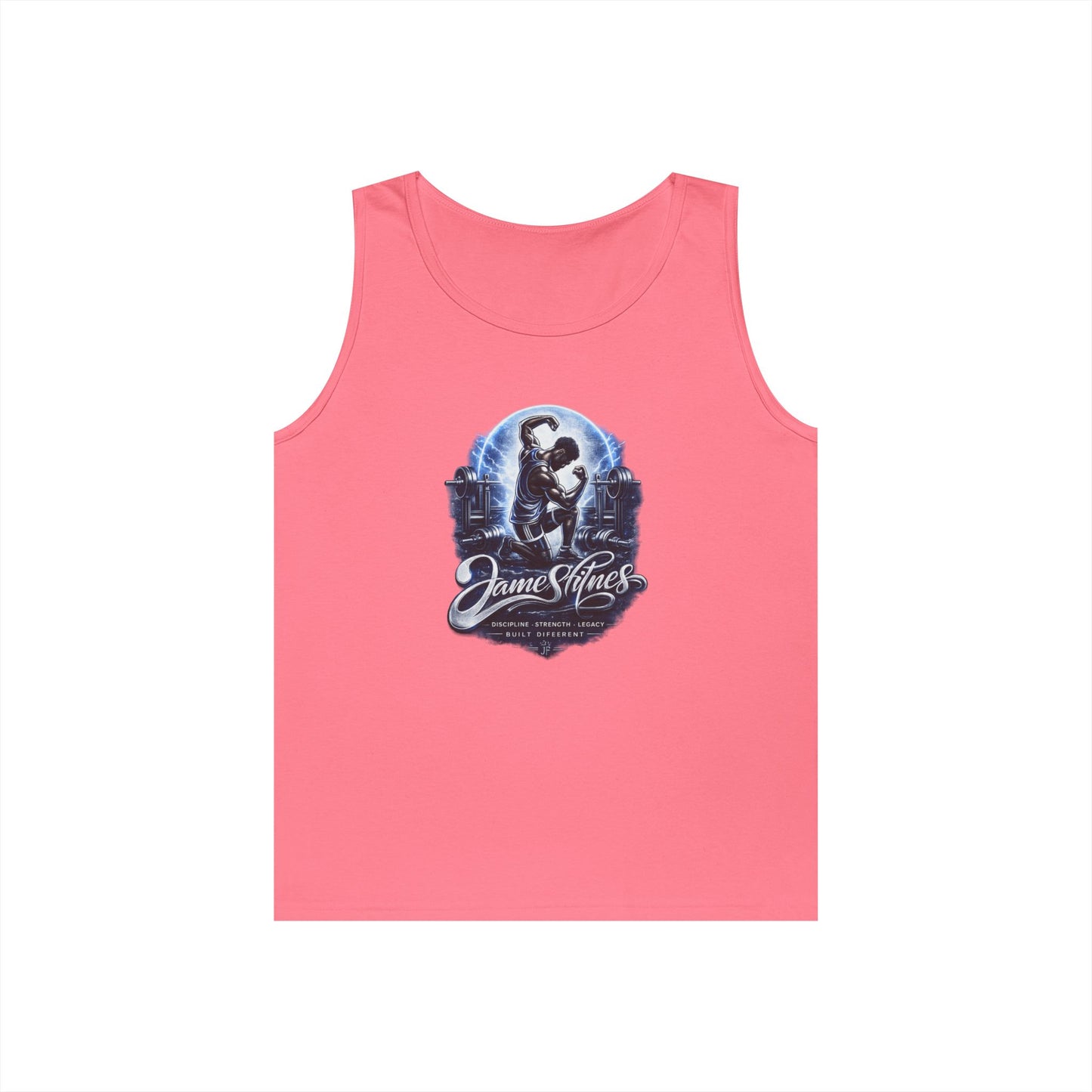 Merch Wars Product 006 Tank Top / Gildan 5200/ Size: 3000X3413 px by James Fitness