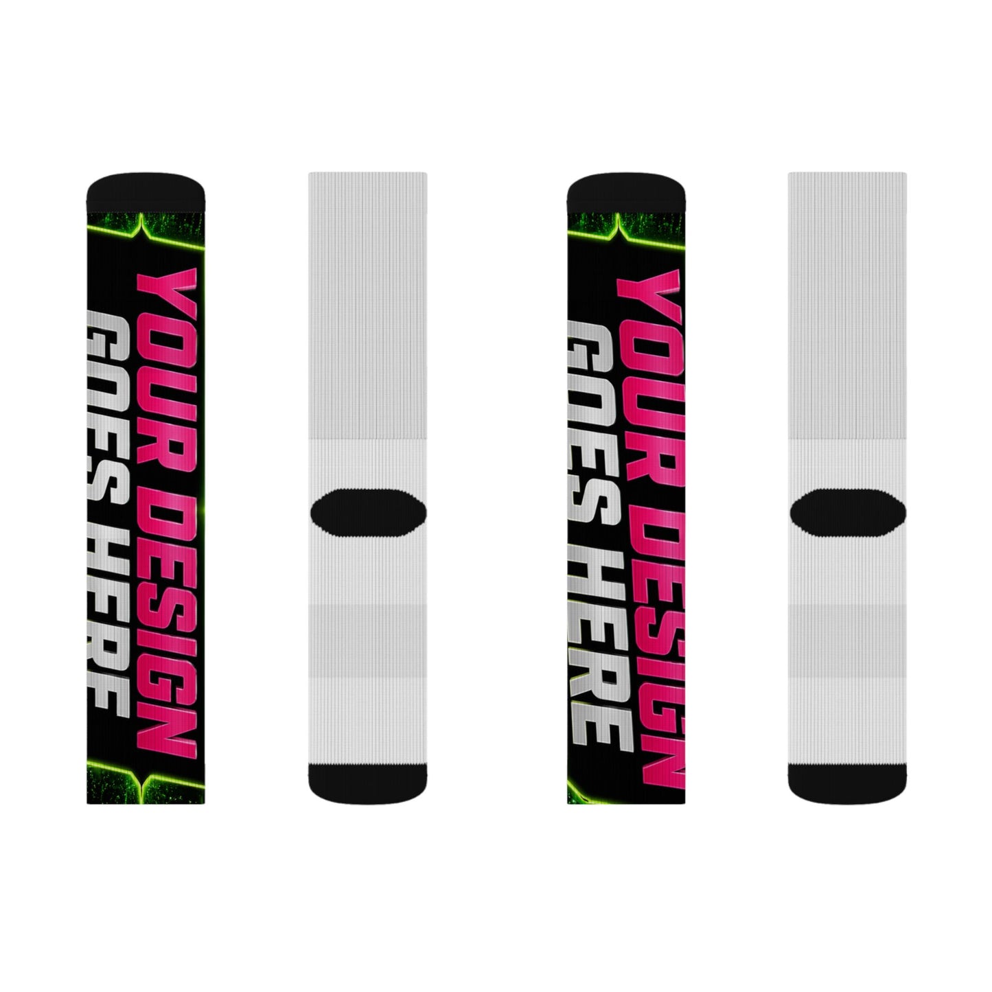 Template Merch Wars Product 023 Custom Sublimation Socks -