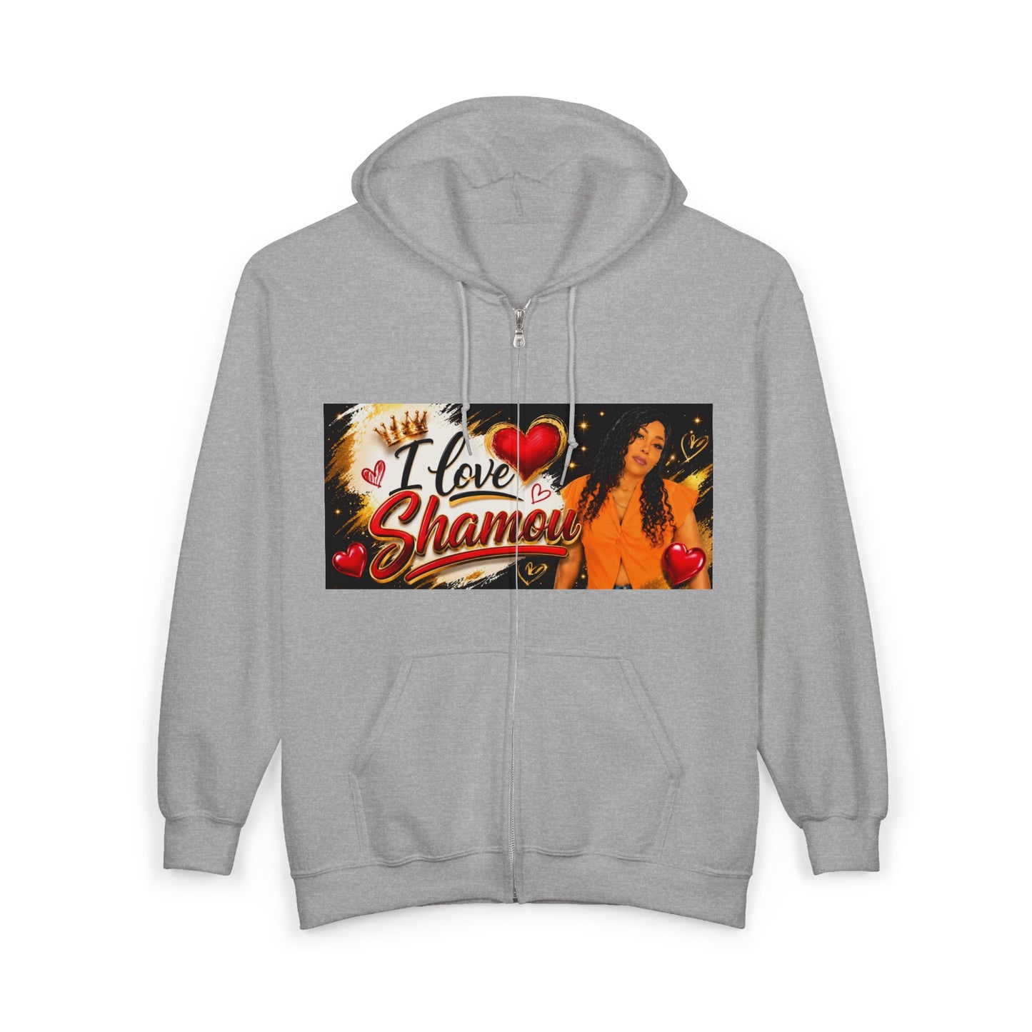 Merch Wars Product 012 Zip Hoodie Pullover/  Gildan 18600/ Size: 4500X3000 px by Shamou