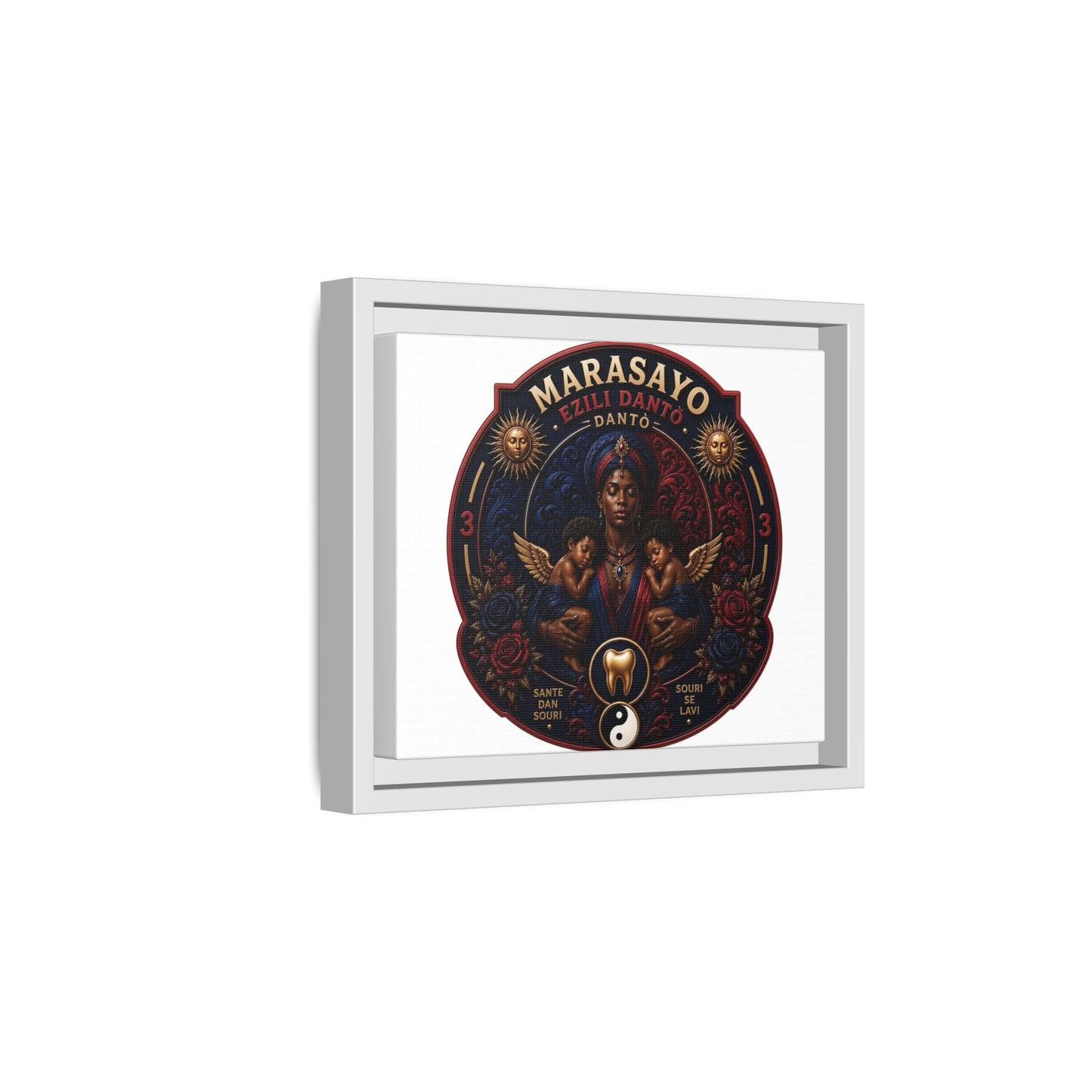 Merch Wars Product 002 : Matte Canvas, Framed (Multi-color) / Desing (3000X2400 px) / Multiple Colors by Marasa Yo V3