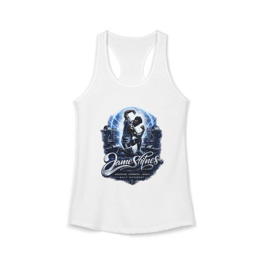 Merch Wars Product 019 Women's Ideal Racerback Tank by James Fitness