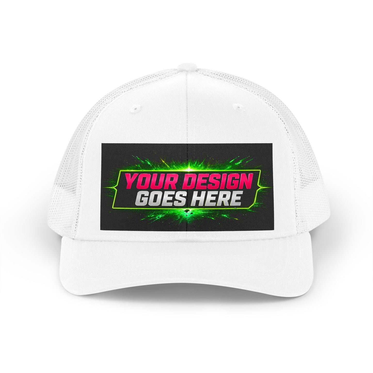 Template Merch Wars Product 015 -Trucker Hat — Retro  Mesh Cap