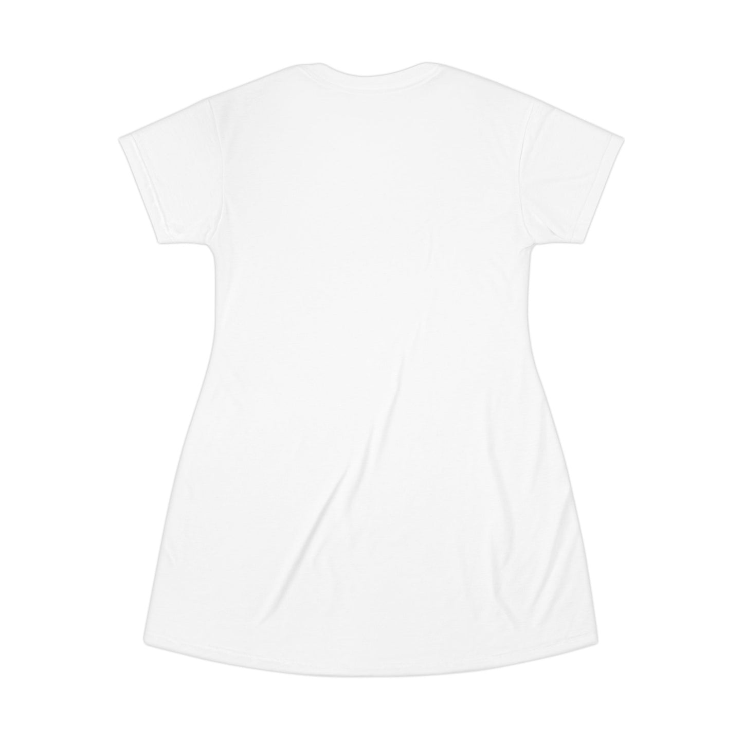 Template Merch Wars Product #027 Graphic T‑Shirt Dress — Neon Green & Pink Energy Print (Custom Text Area)