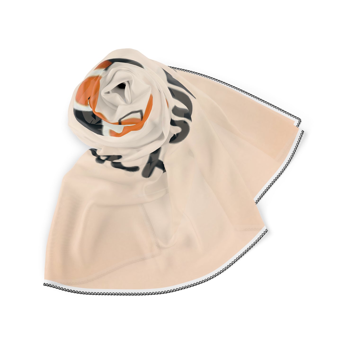 MT TEMPLE/ USA ONLY/ MERCH WARS/ Poly Scarf Scarf — 'MACHETOUPATOU' Retro Sneaker Design