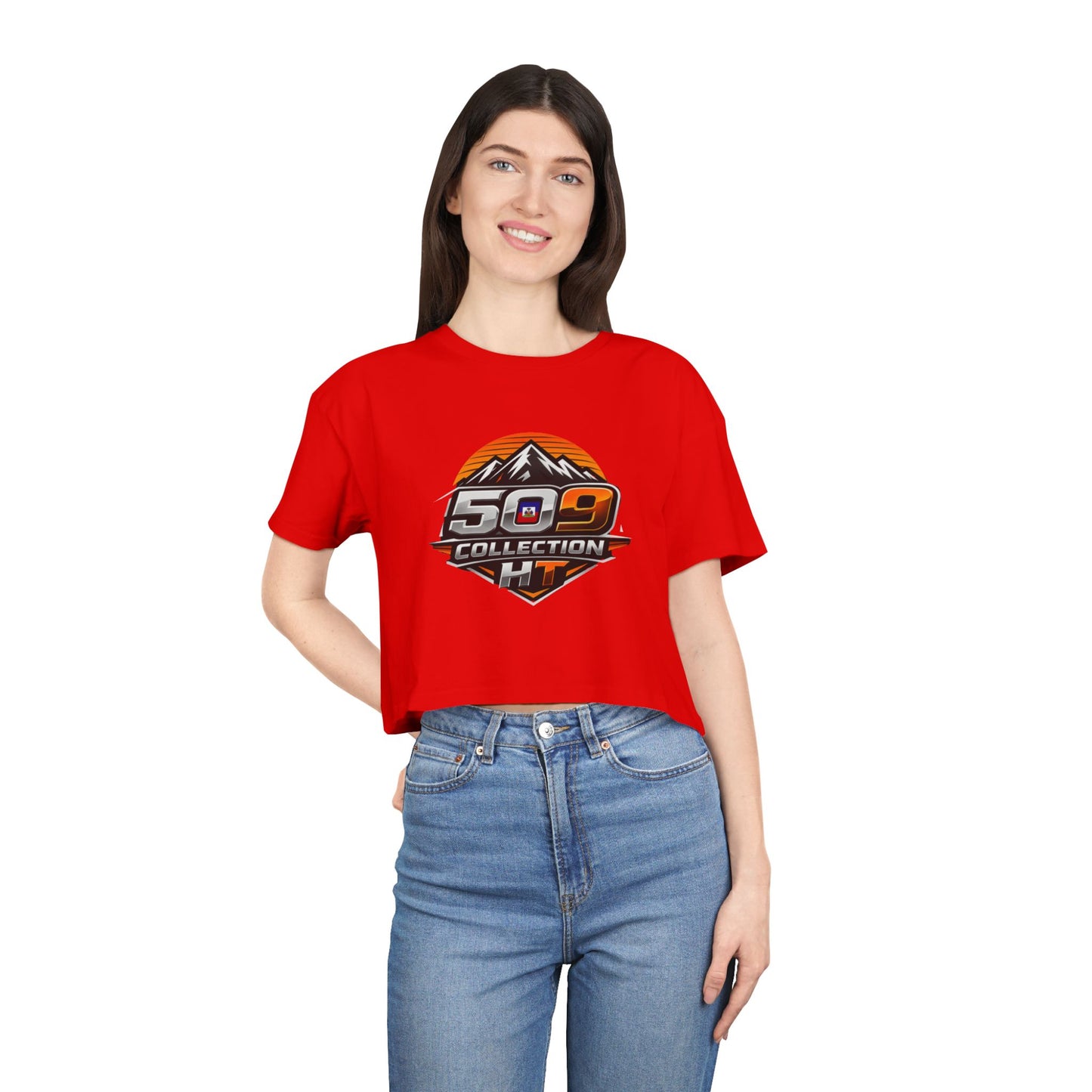 Merch Wars Product 005 Women's Crop Tee/ AS Colour 4062/ size: 3425X2929 px by Glory to Lord